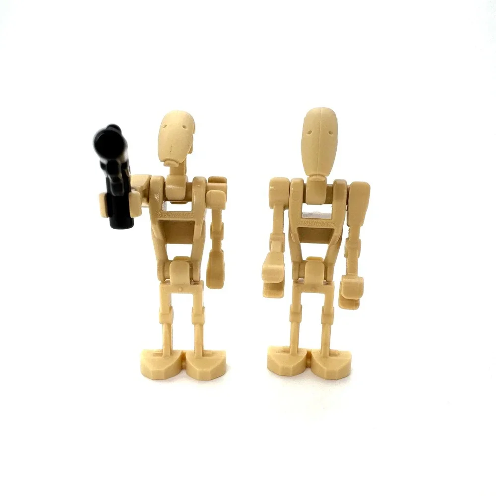 LEGO Star Wars Battle Droid B1 Minifigure Tan Lot of 2 Clone Wars Parts
